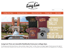 Tablet Screenshot of longlosttees.com